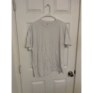 Lanesboro T Shirt Mens Large White Pima Cotton Short Sleeve Basic Tee